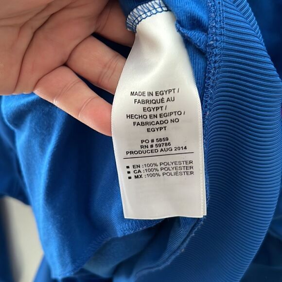 Umbero Blue Check Soccer Full Zip Jacket Size XL - Picture 8 of 8